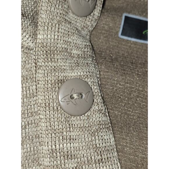 Greg Norman Pullover Shirt Beige Long Sleeve 1/4 Button Up Sz Large Men's Golf - Picture 6 of 7